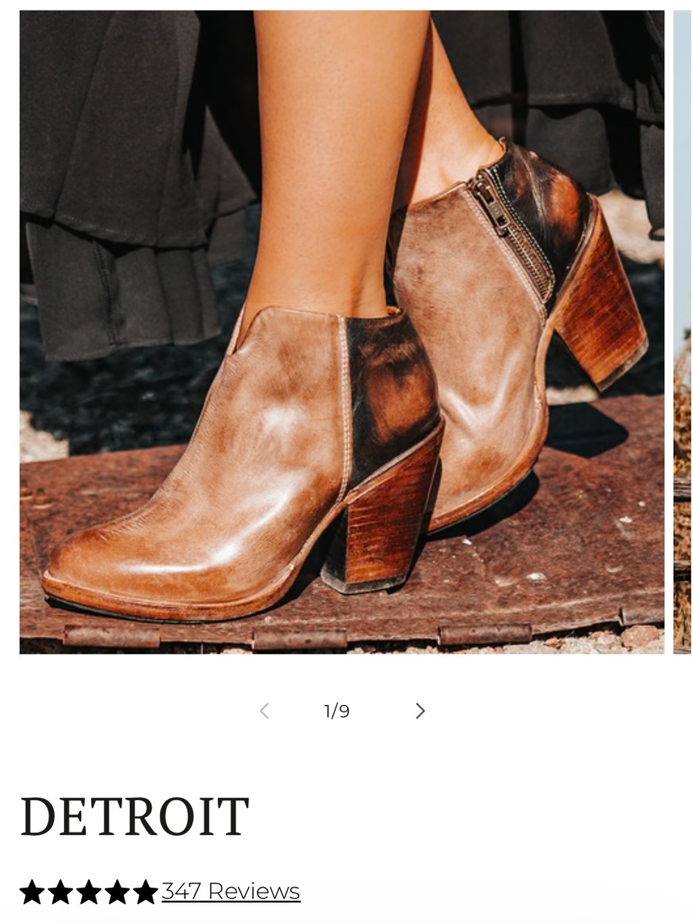 freebird Detroit Leather Ankle Booties in Tan & Brown